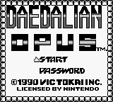 Daedalian Opus (USA) Title Screen